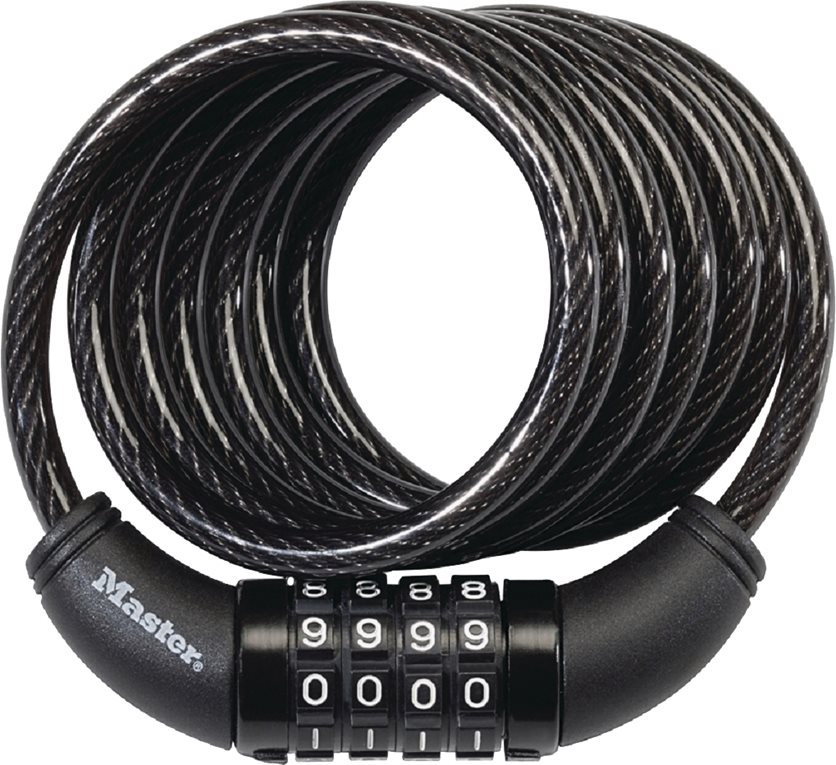 6 ' Blk Combo Cable Lock - Building Depot