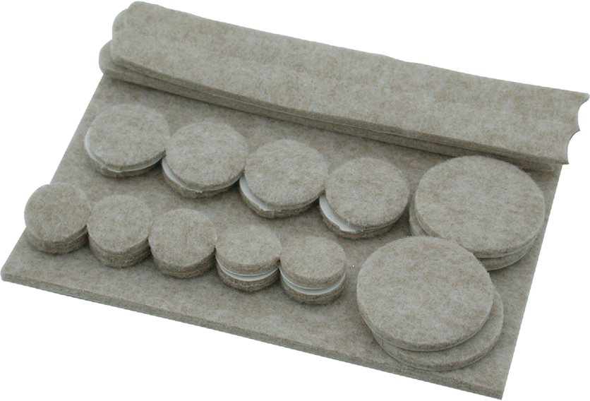 25Pc Asst Felt Pads