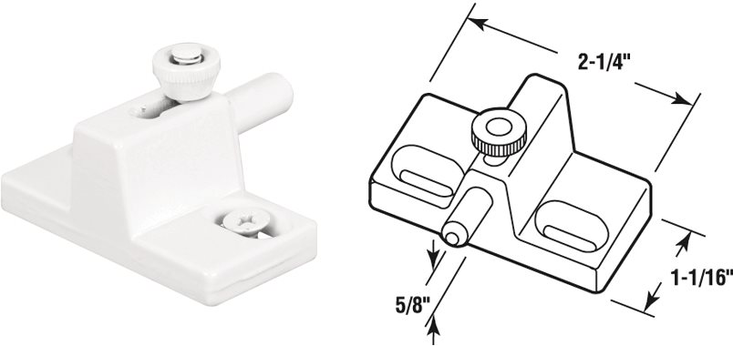 3/4Wht Door/Window Lock