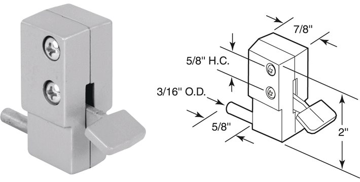 Alum Sliding Door Lock