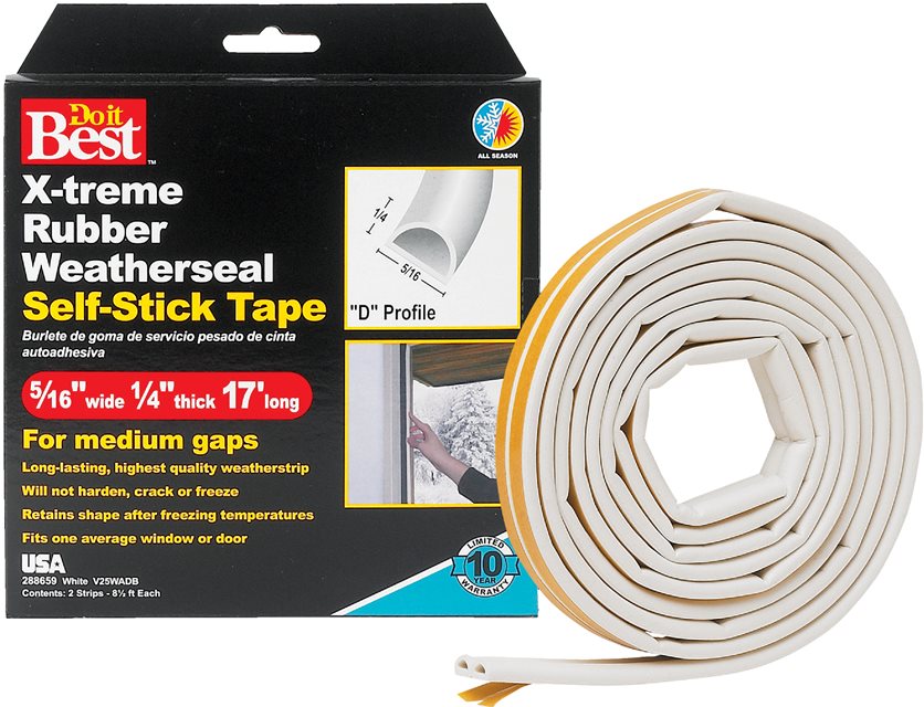 5/16X1/4X17&apos; Wht Tape