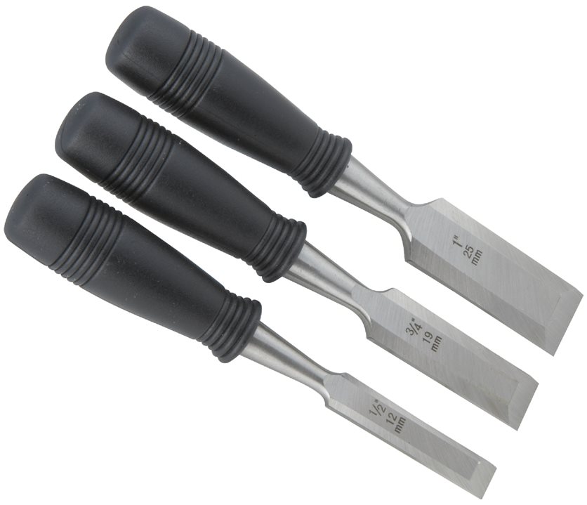 3Pc Wood Chisel Set