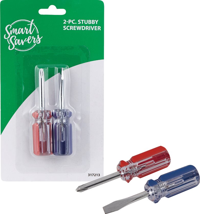 2Pc Stubby Screwdriver