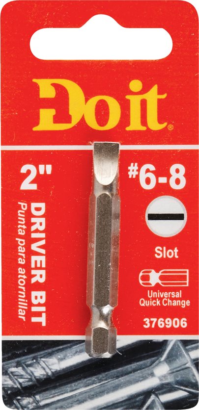 #6-8 2 Slotted Power Bit