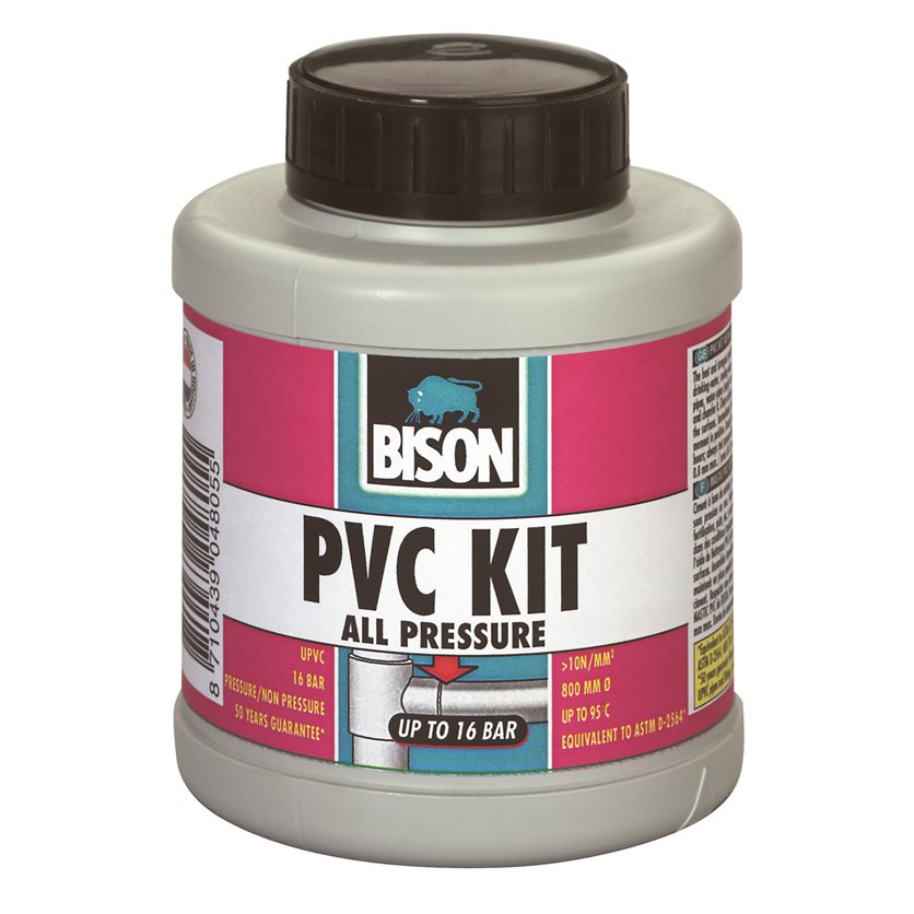 BISON Thixotropic PVC Cement - Ideal for PVC pipe systems.