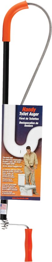 3&apos; Toilet Auger - Say goodbye to stubborn blockages!