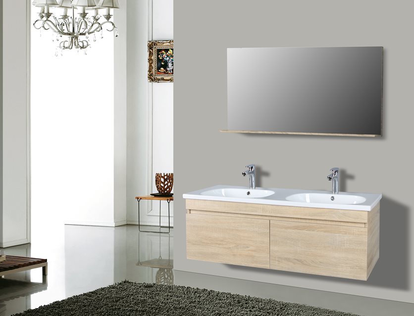 Bathroom cabinet & mirror set.