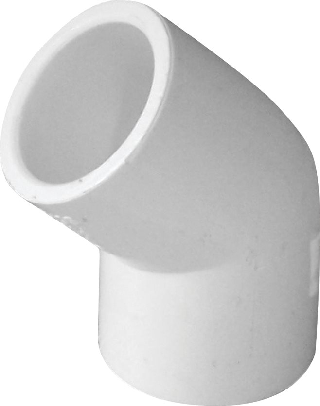 1 45D Sch40 PVC Elbow