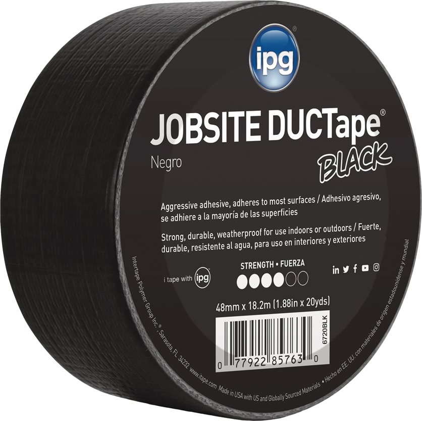 20Yds Black Duct Tape