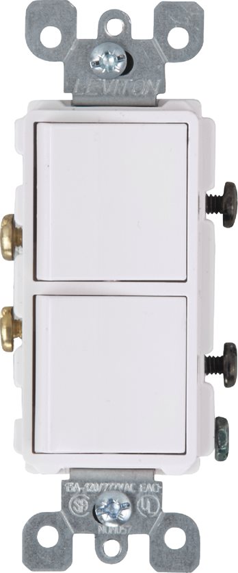 White Duplex Switch