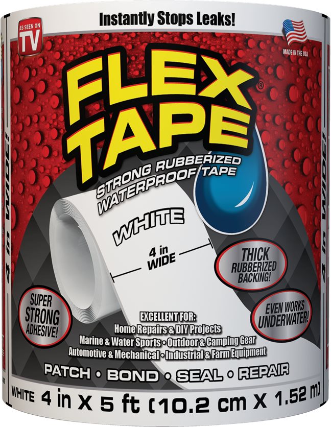 4X5&apos; White Flex Tape - Super Strong Adhesive Tape.