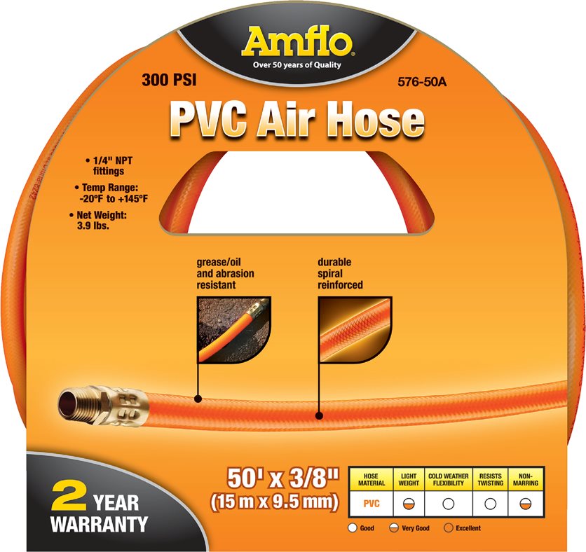 3/8X50&apos; PVC Air Hose