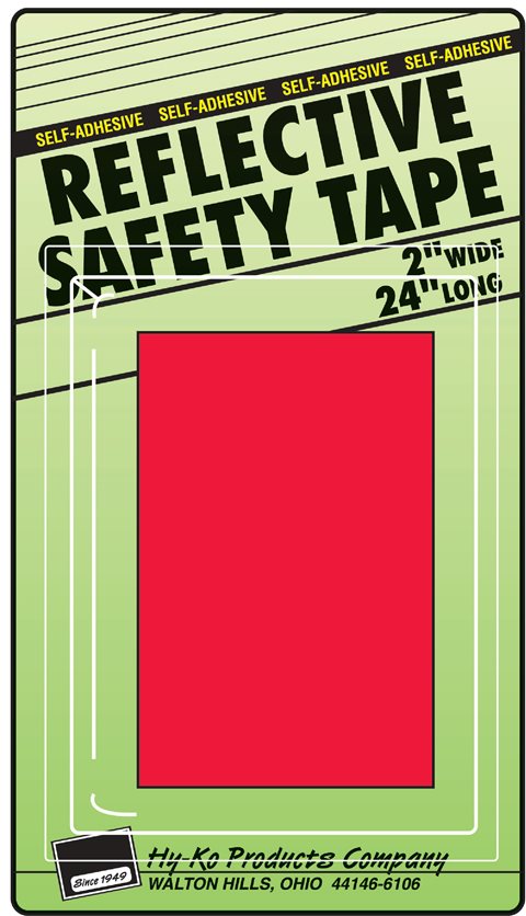 Red Reflective Tape - 2 In. x 24 In.