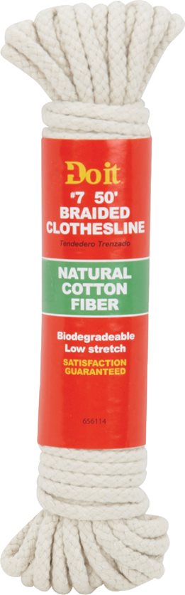 50&apos; No 7 Brd Clothesline - Durable cotton fiber.