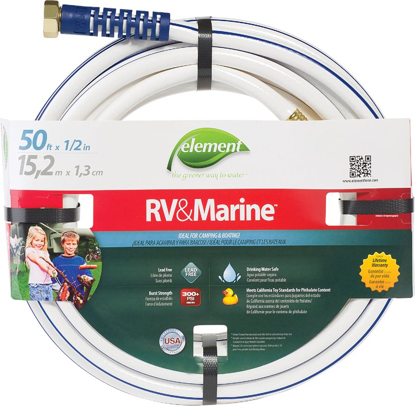 Element 1/2X50&apos; RV/Marine Hose