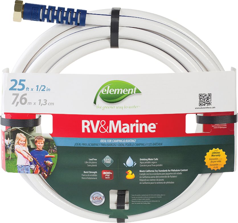 Element 1/2X25&apos; Rv/Marine Hose