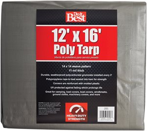 12X16 Slvr H/Duty Tarp - Building Depot