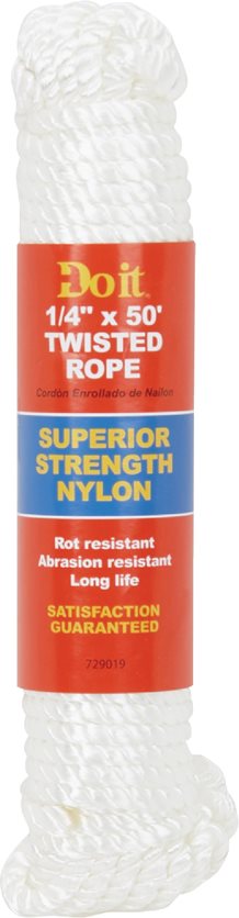 1/4X50&apos; Nyl Twist Rope