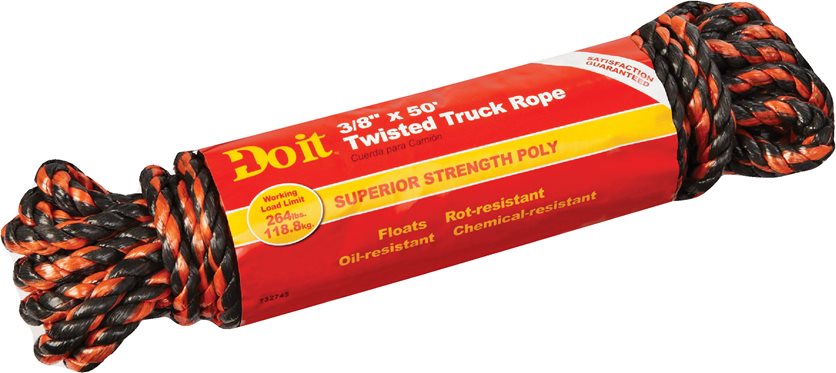3/8"X50 ' Poly Truck Rope - Building Depot