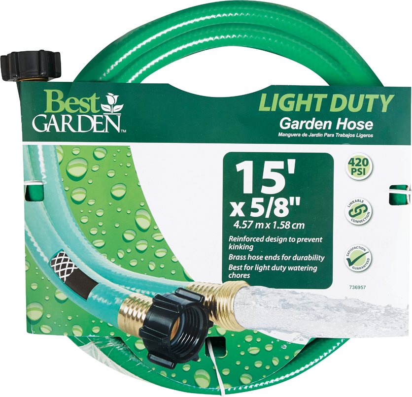 Best Garden Light Duty Garden Hose - 5/8X15&apos;