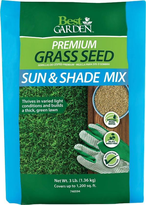 3LB Mix Sun/Shade Seed by Best Garden