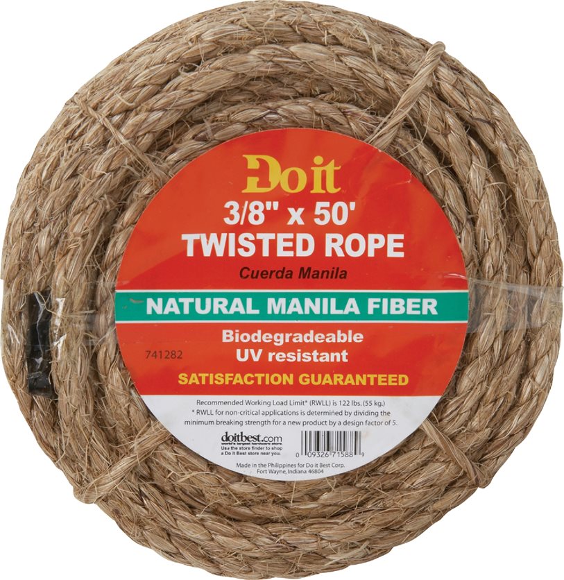 3/8X50&apos; Manila Rope