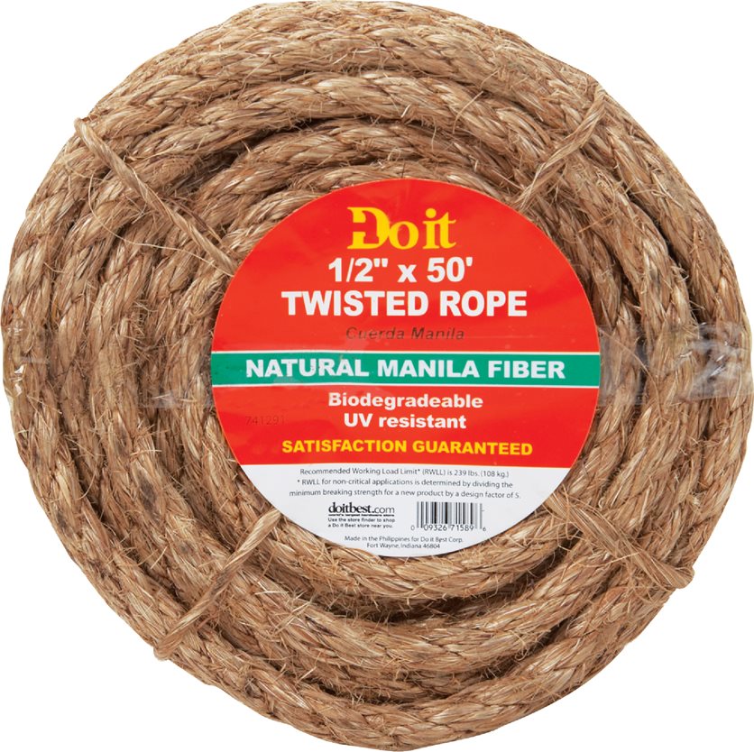 1/2X50&apos; Manila Rope