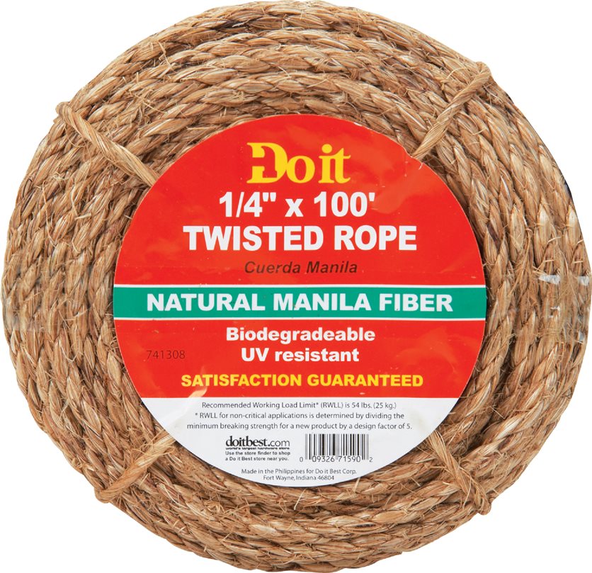 1/4X100&apos; Manila Rope