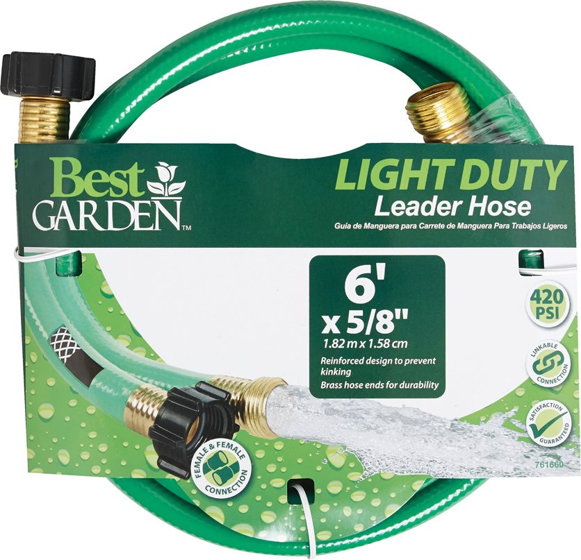 New Light Duty Female And Female Hose Reel Leader Hose 5/8 In. X 6 Ft Ez H2O