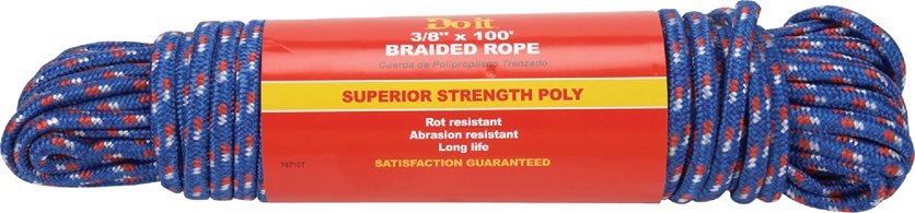 3/8X100 Polybraid Rope