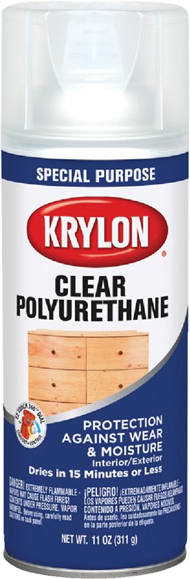 Gloss Spray Polyurethane by Krylon - Protect and enhance with a clear, durable finish.