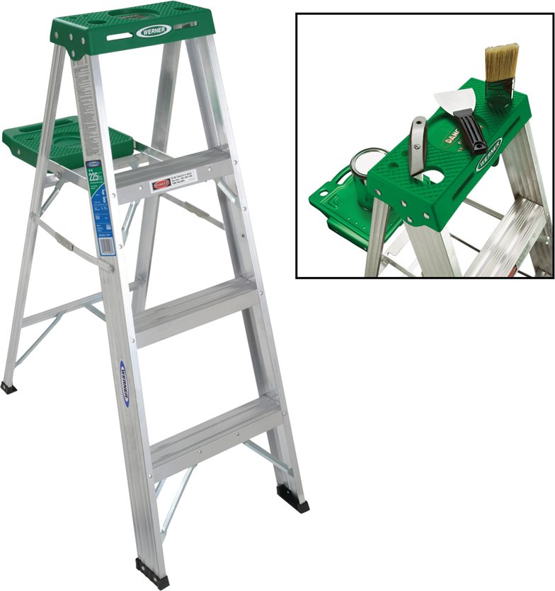 T-2 4&apos; Aluminium Stepladder