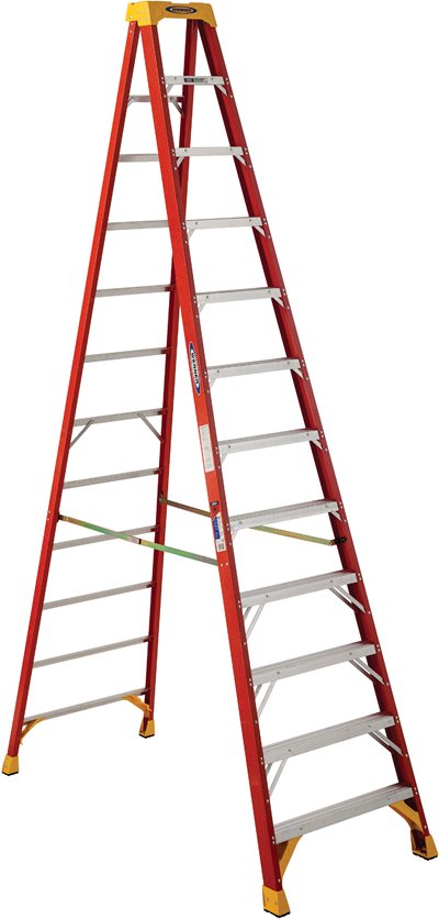 T-1A 12&apos; Fiberglass Stepladder