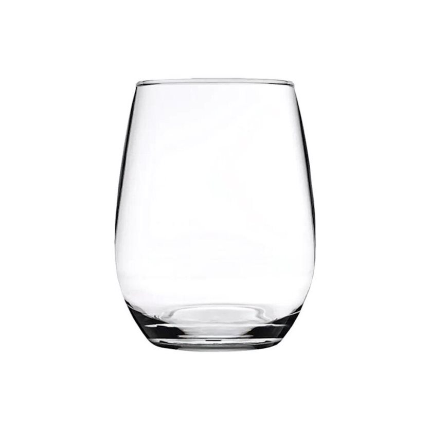 Amber Stemless Red Wine Glasses 440cc, 6-pack