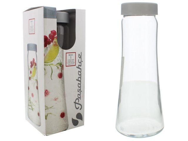 Basic glass carafe with cover, 1030cc.