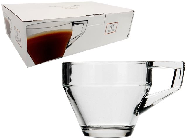 Shiny glass cup 200cc, 6-pack