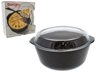 Borcam Casserole Round Glass Oven Dish & Lid, 3150cc