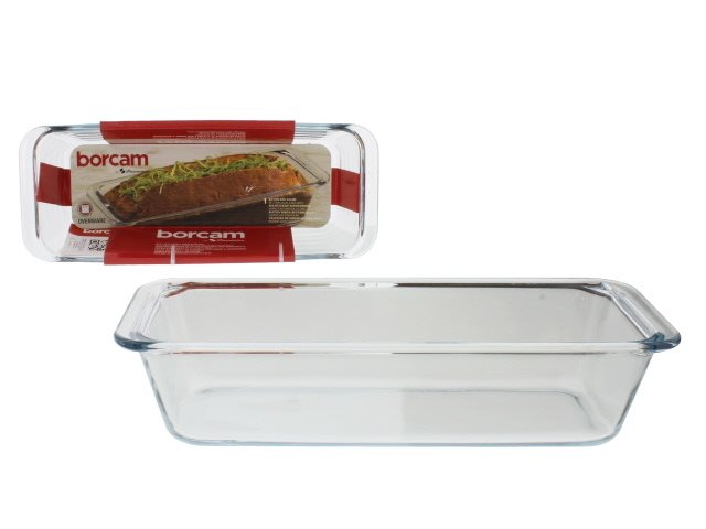 Pasabahce Borcam Solid Glass Rectangle Baking Dish - 1630cc