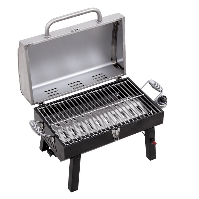 Stainless portable outlet gas grill