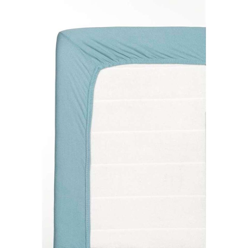 Fitted Sheet Jersey Stone Blue - 140x200 CM.