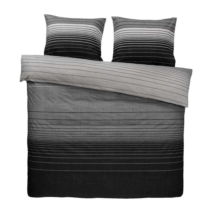 Stockholm Duvet Cover Anthracite - 240x200/220 CM