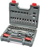 Crescent Tools 84 Pc.1/4 & 3/8 Drive 6 & 12 Point Standard & Deep SAE/Metric Mechanics Tool Set