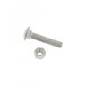 Galvanized Carriage Bolts & Nut, 3/8 X 2-1/2 Inch