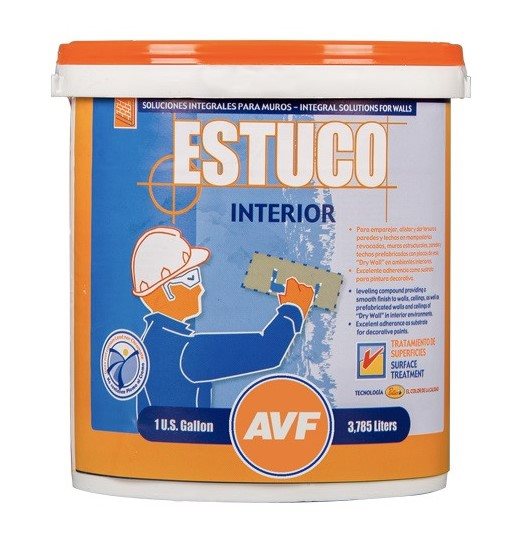 AVF Estuco coating for walls and ceilings.