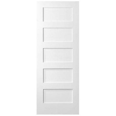 White Shaker Door, 5-Panel, 83x211.5x3.5cm