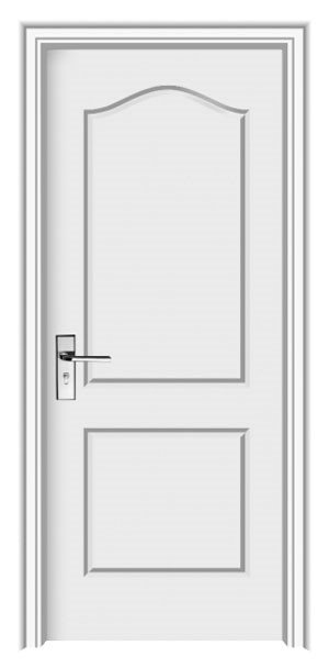White HDF Door, 83x211.5x3.5cm, #Yhm-002
