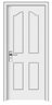 White HDF Door, 83x211.5x3.5cm, #Yhm-004