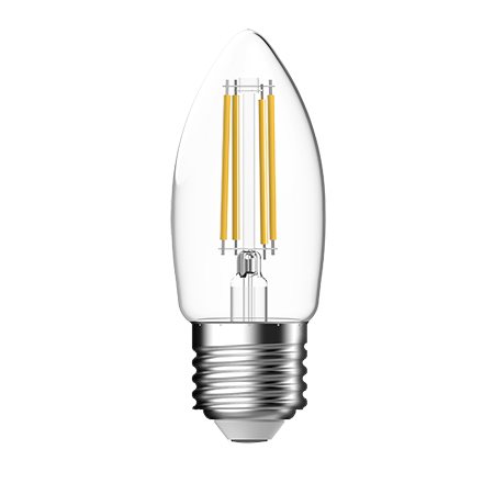Bulb LED candle filament 4.5W E27 3000K